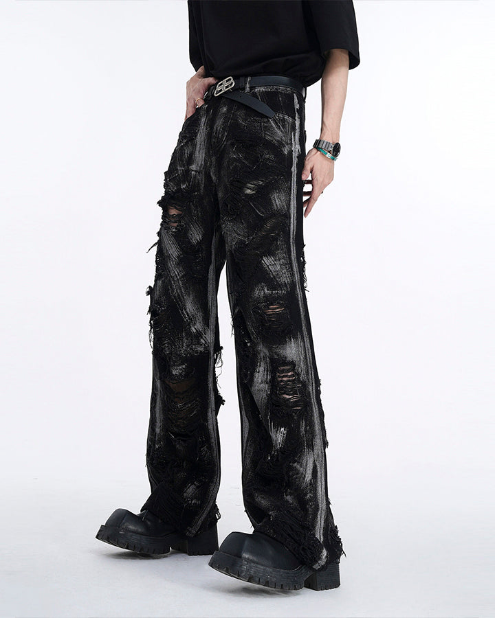 Black Rock Style Denim Pants