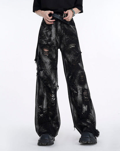 Black Rock Style Denim Pants