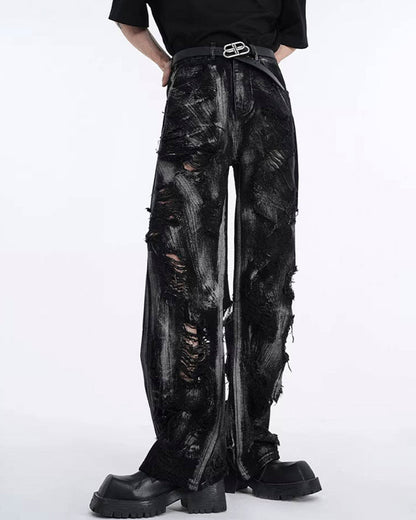Black Rock Style Denim Pants