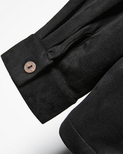 Asymmetric Collar Button-Up Shirt
