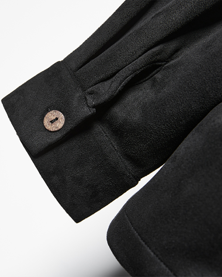 Asymmetric Collar Button-Up Shirt