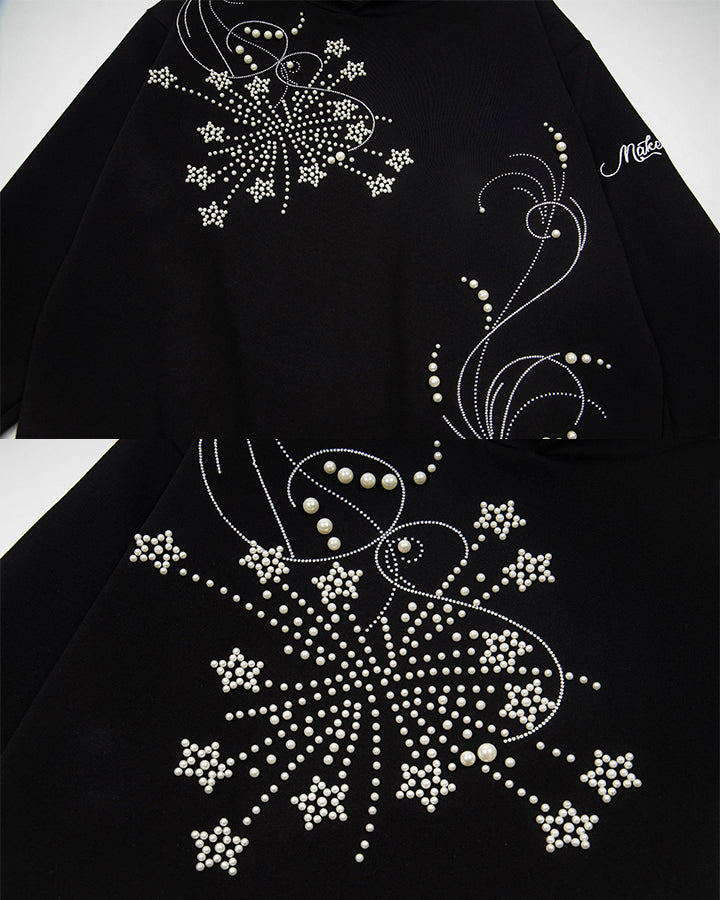 Vintage Studded Firework Hoodie