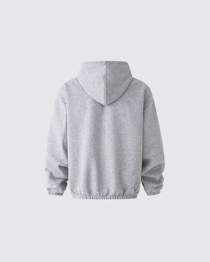 American Simple Loose Fit Hooded Sweatshirt