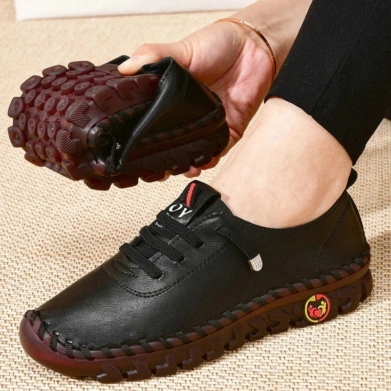 Slip-On Shoes for Bunions – Wide Round Toe, Ultra Soft Cushioned Insole