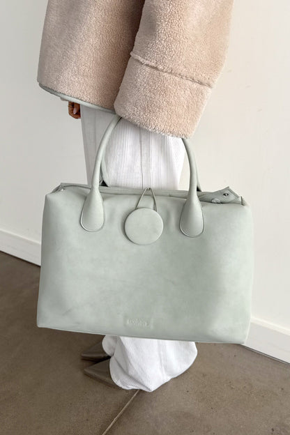 Tully Button Carryall Bag in Mint Foam