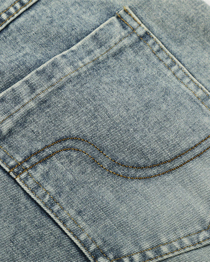 High Street Tie-Dye Washed Denim Pants