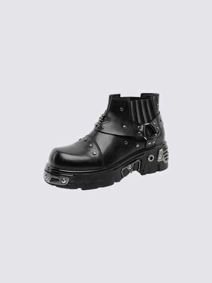 Gothic Punk Platform Ankle Boots