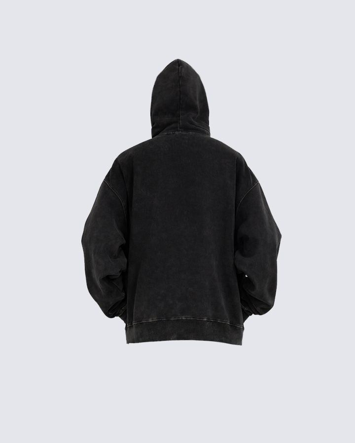 Rose Skull Graphic Hoodie