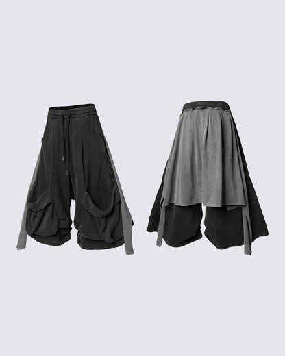 Detachable Flap Utility Sweatpants
