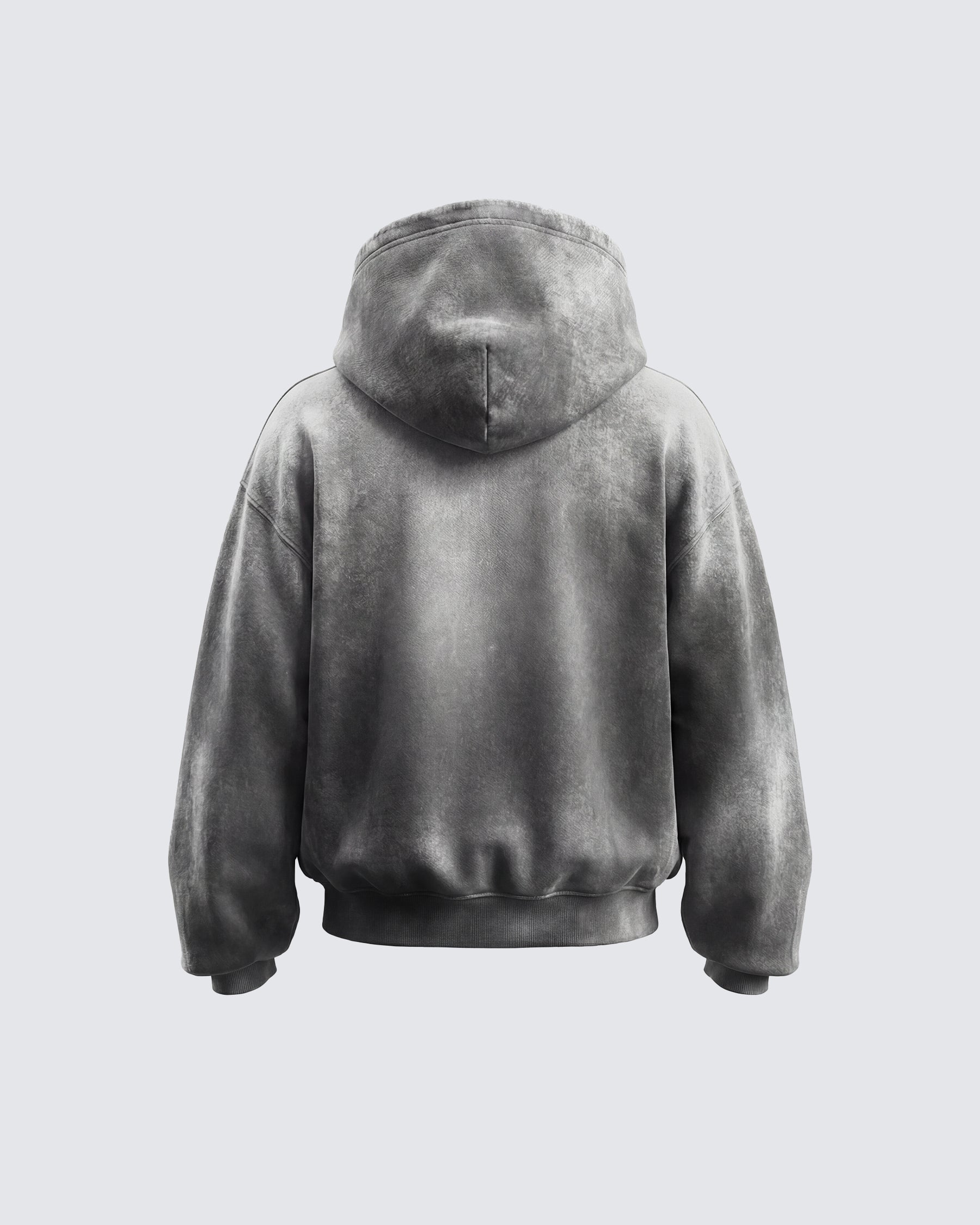 KIIKIO-Double Hood Washed Hoodie