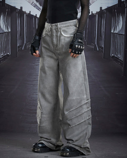Wasteland Washed Distressed Denim Pants