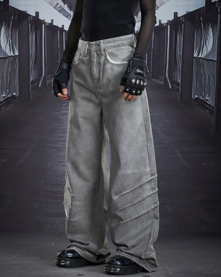 Wasteland Washed Distressed Denim Pants