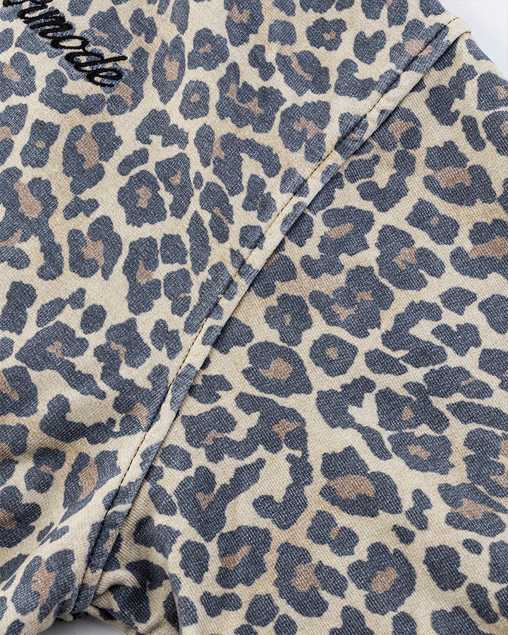 Leopard Print Zip-Up Hoodie