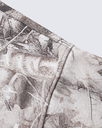 Heavyweight Fleece Camo Hoodie Cotton Blend