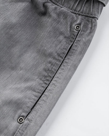 Washed Grey Multi-Pocket Cargo Pants