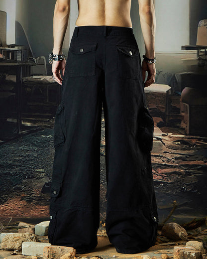 American Workwear Multi-Pocket Denim Pants