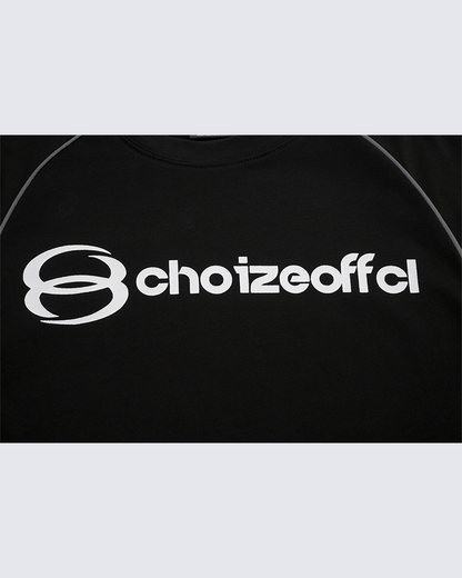 Contrast Sleeve Letter Print Street Style Long Sleeve T-Shirt