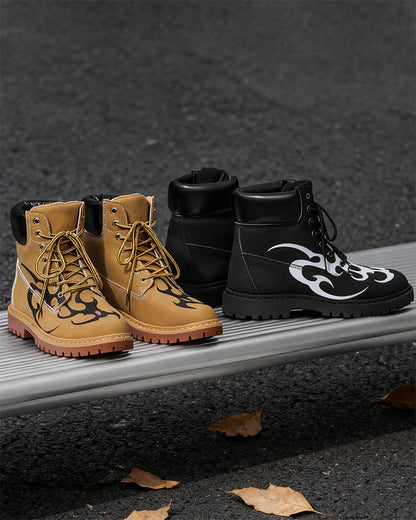 Motorcycle High-Top Martin Boots for Men