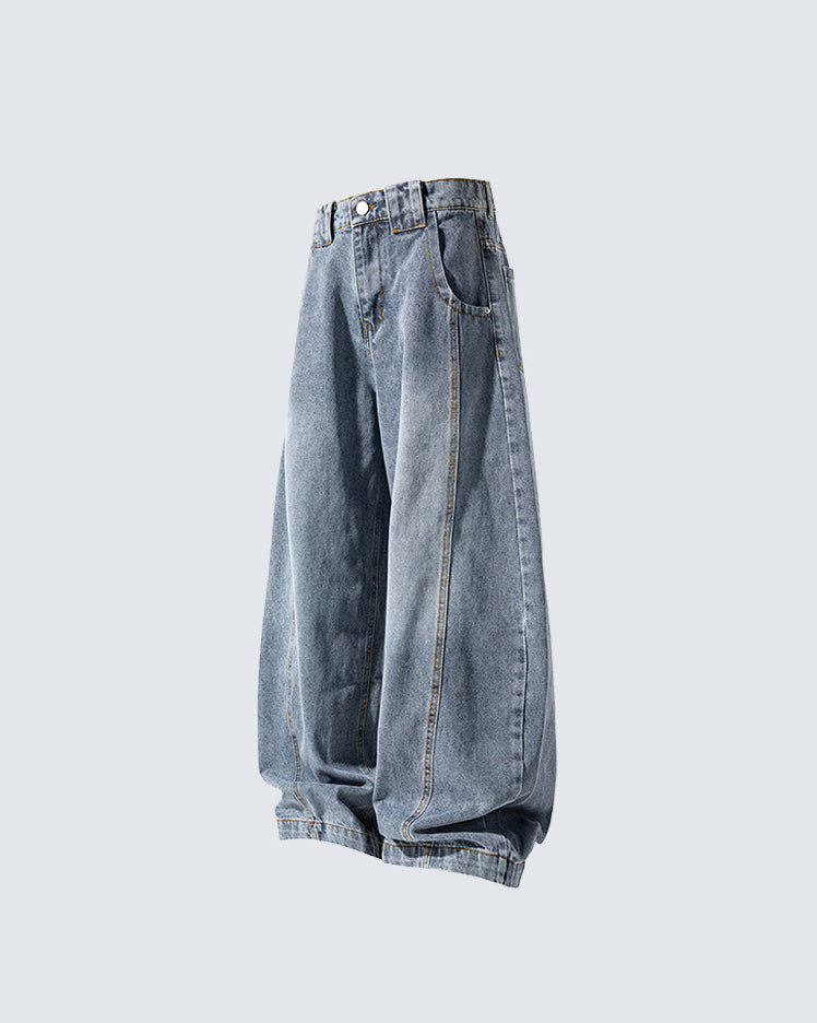 New Vintage Washed Denim Jeans