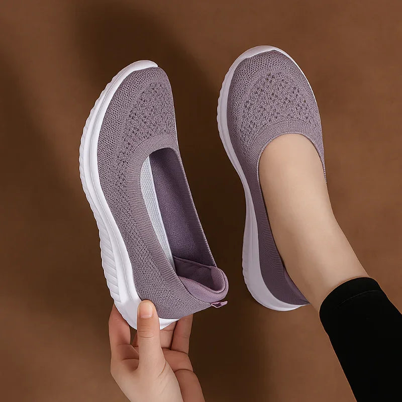 Bunion Slip-On Mesh Shoes for Women — Wide Toe Box, Removable Insole