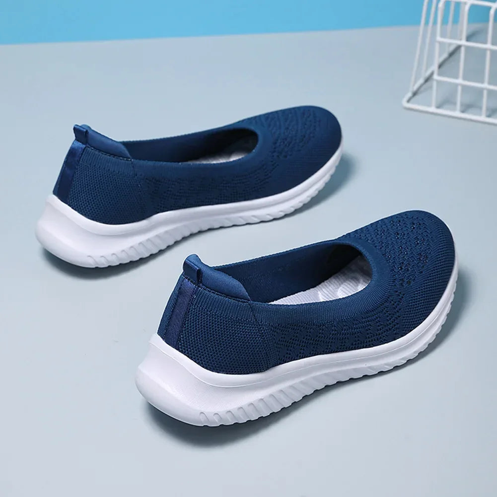 Bunion Slip-On Mesh Shoes for Women — Wide Toe Box, Removable Insole