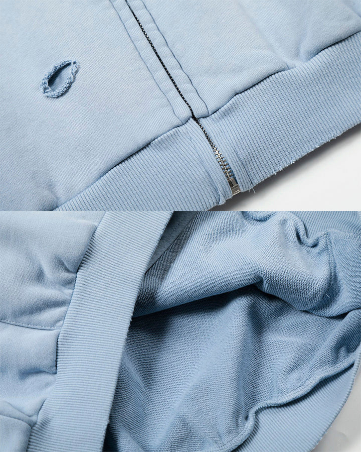 Spring New Zip Up Hoodie Sweatshirt