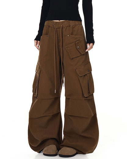 100% Cotton Multi-Pocket Cargo Pants