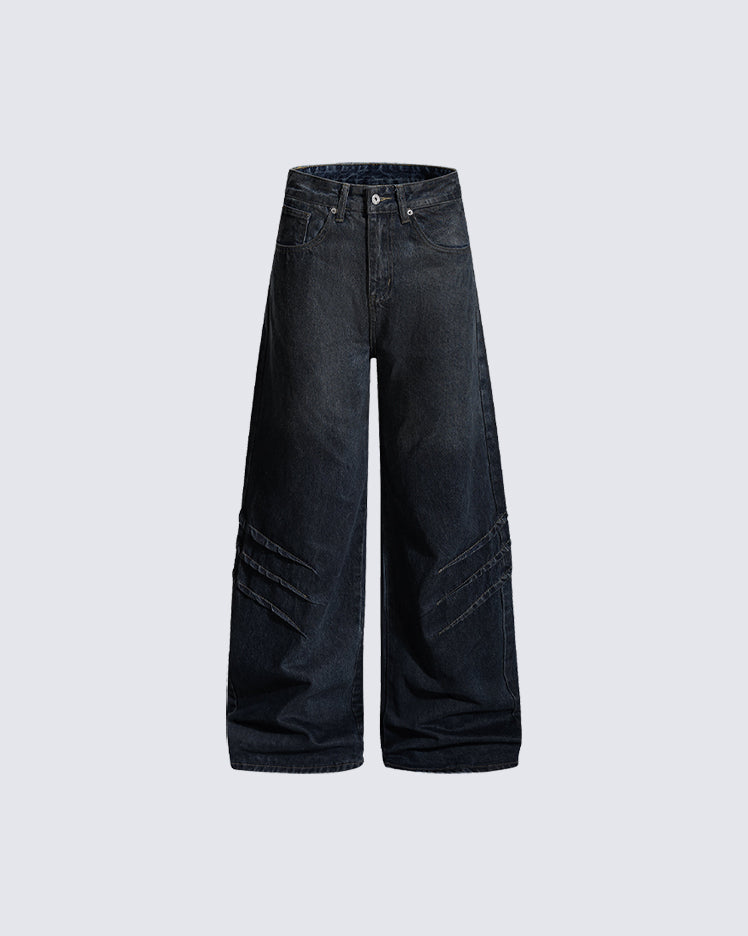 Wasteland Washed Distressed Denim Pants