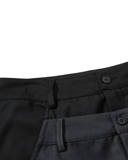 Dual-Layer Design Curved Blade Casual Pants