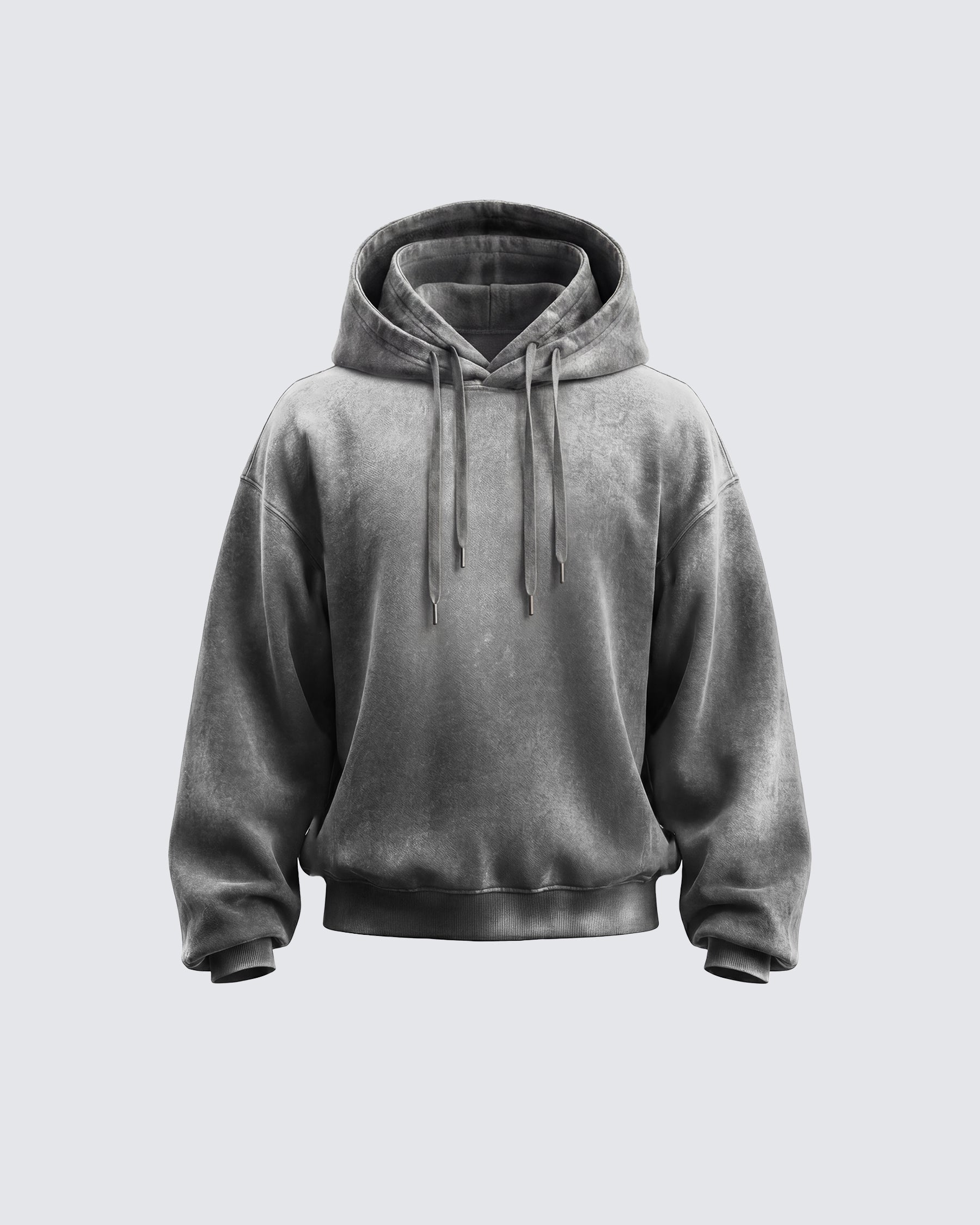 KIIKIO-Double Hood Washed Hoodie