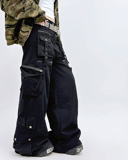 American Workwear Multi-Pocket Denim Pants
