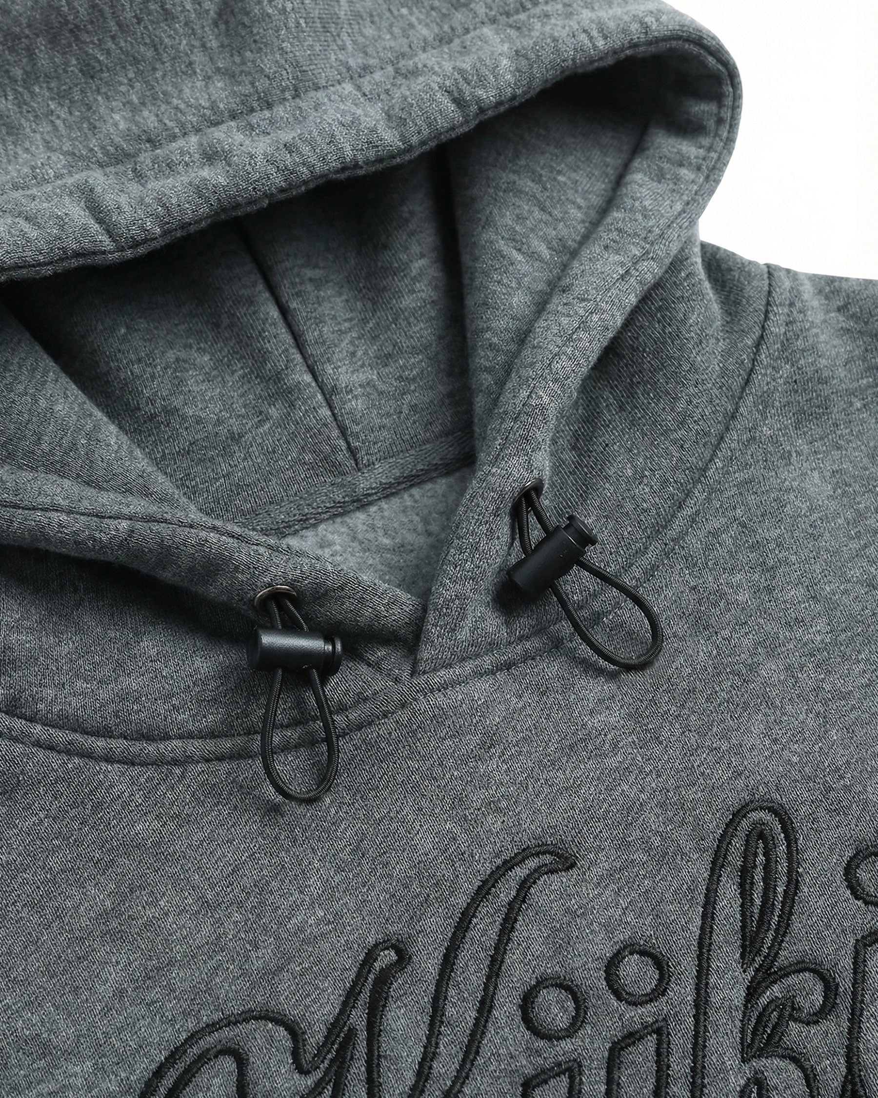 LOW SATURATION-Spring New Drawstring Cropped Hoodie
