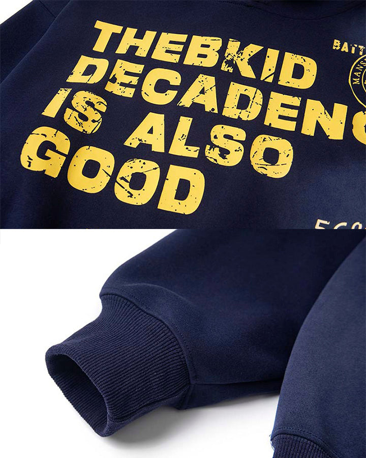 Graphic Letter Hooded Sweatshirt
