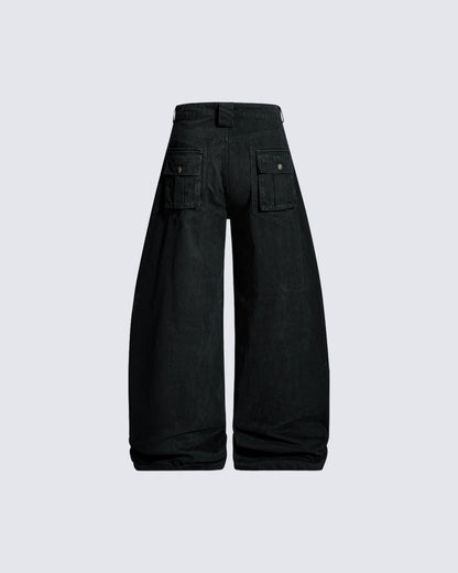 Loose Fit Vintage Utility Trousers