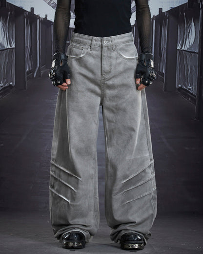 Wasteland Washed Distressed Denim Pants