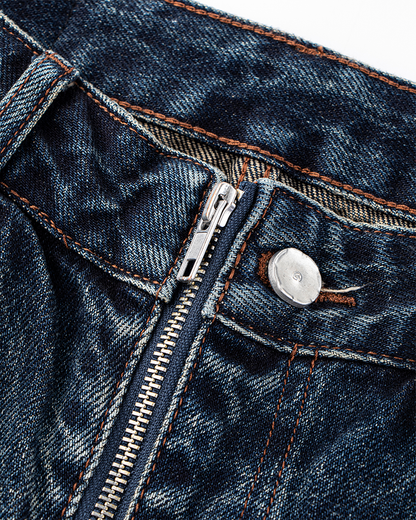 Vintage Wide-Leg Scimitar-Cut Jeans