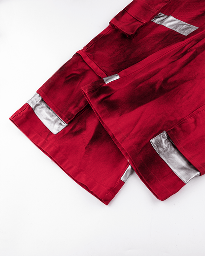 Reflective Distressed Denim Pants