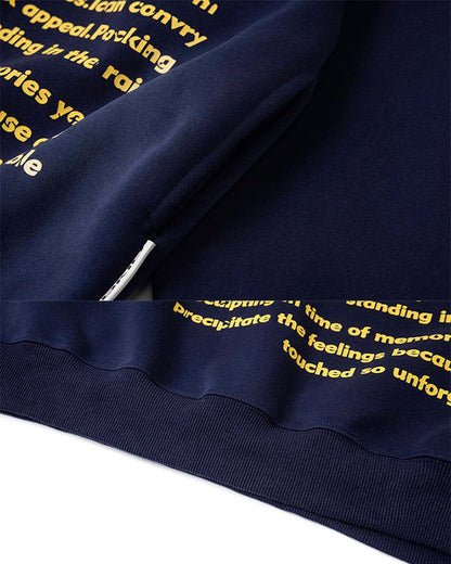 Graphic Letter Hooded Sweatshirt