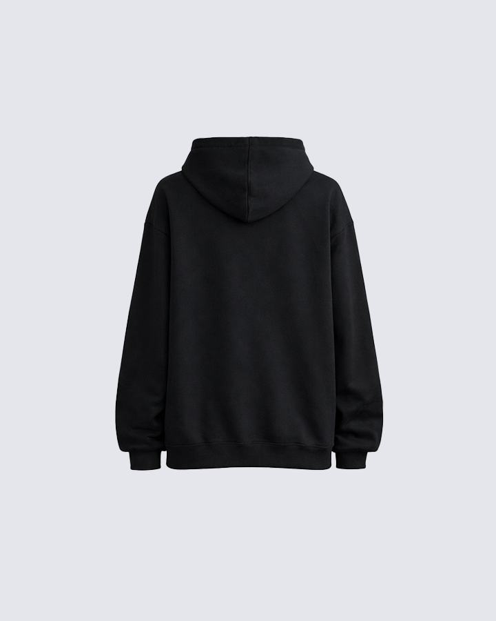 3D Heart Appliqué Hoodie