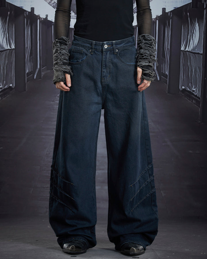 Wasteland Washed Distressed Denim Pants