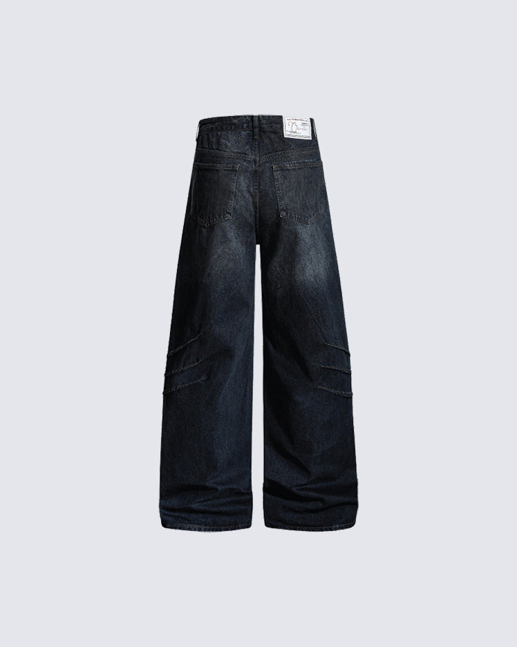 Wasteland Washed Distressed Denim Pants