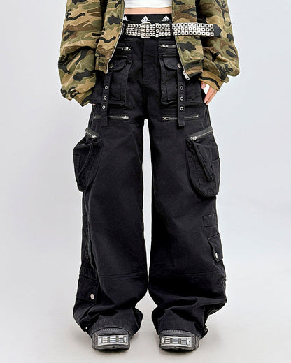 American Workwear Multi-Pocket Denim Pants