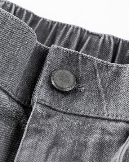 Washed Grey Multi-Pocket Cargo Pants