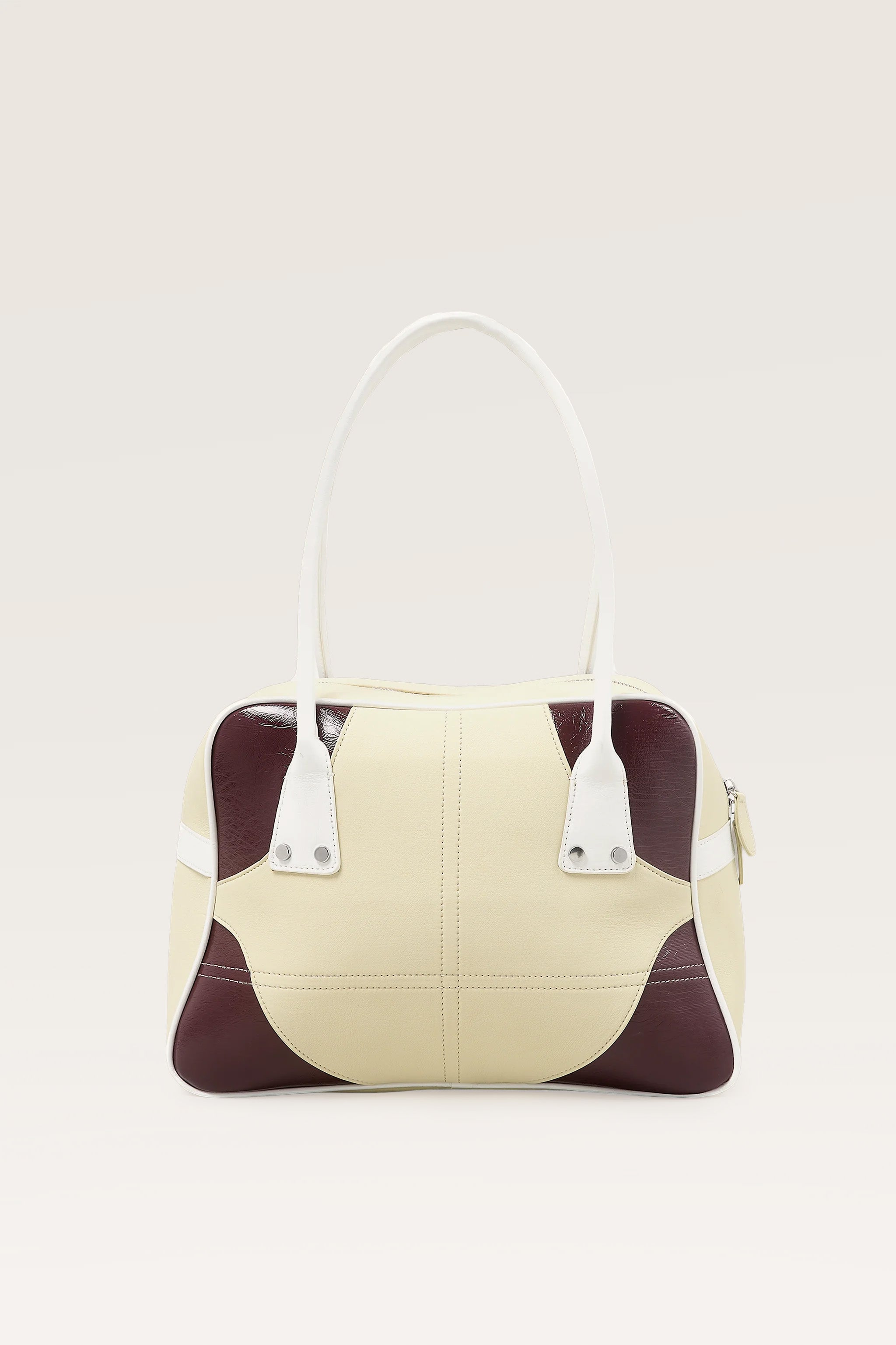 Kitty Shoulder Bowling Bag in Multi Apple