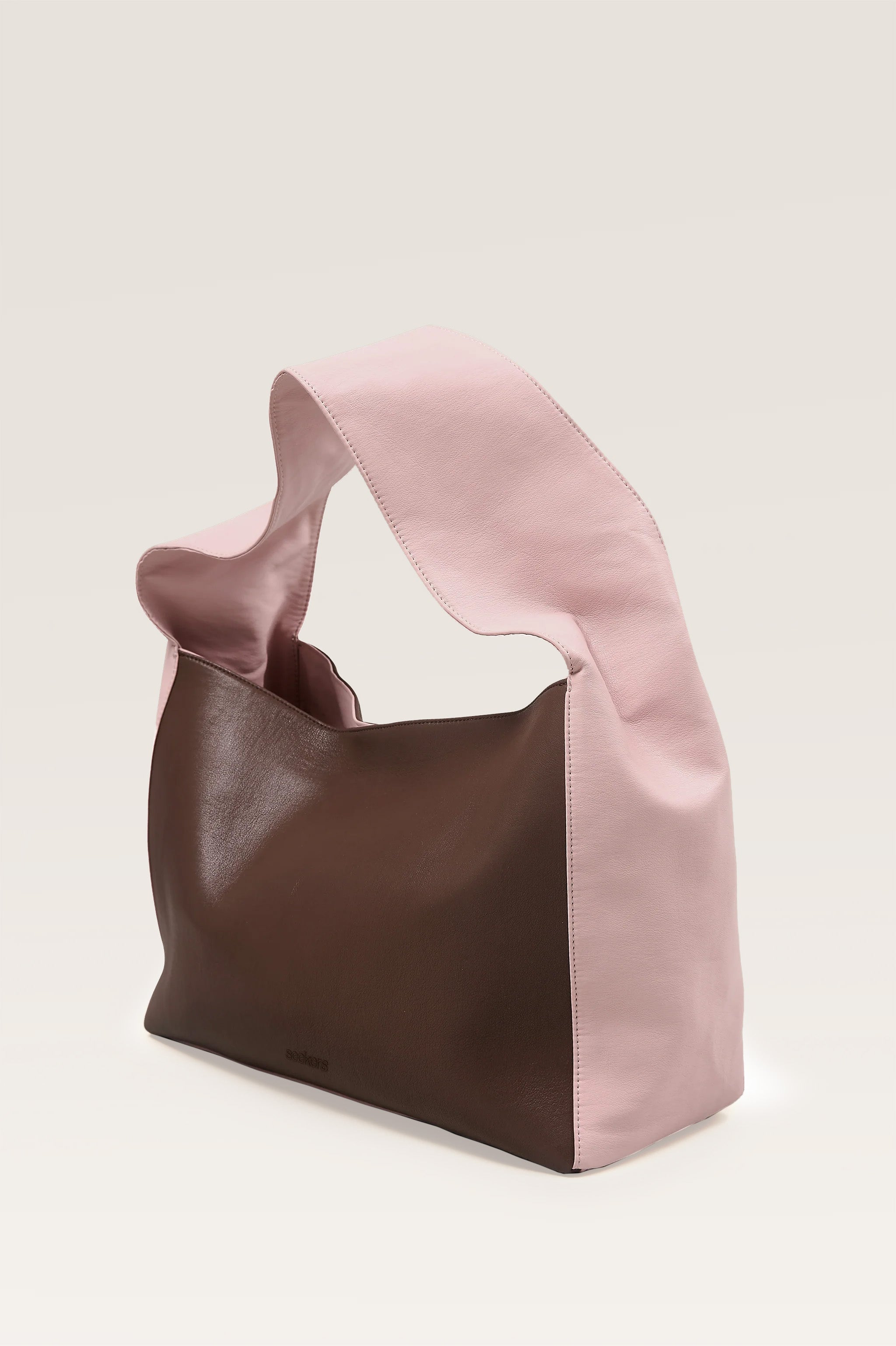 Brandy Slouchy Shoulder Bag in Contrast Pink