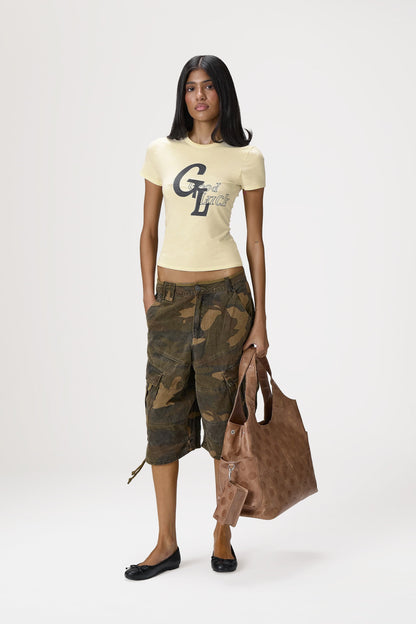 Otis Polka Embossed Tote in Classic Tan