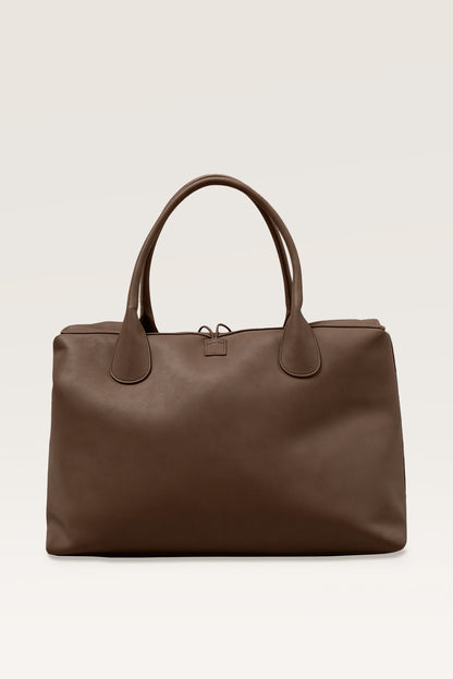 Tully Button Carryall Bag in Brown
