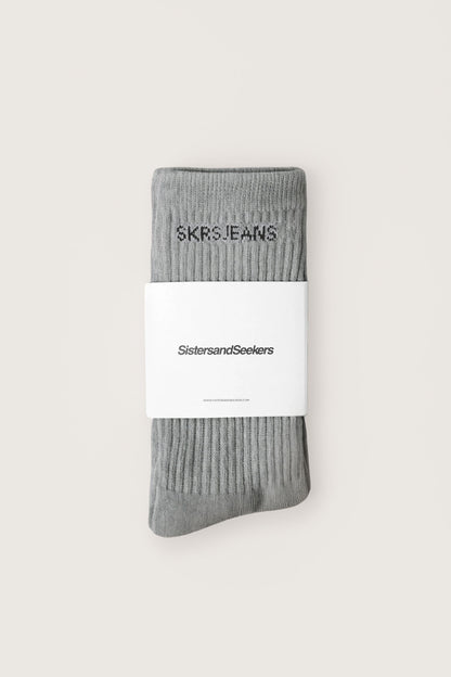 SKRS Classic Crew Socks in Grey