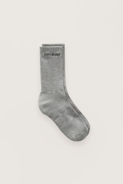 SKRS Classic Crew Socks in Grey