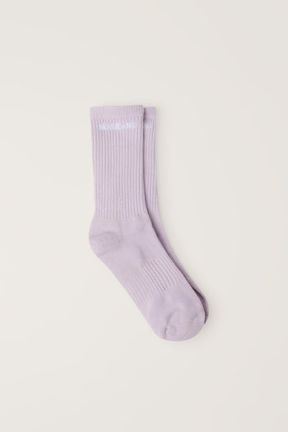 SKRS Classic Crew Socks in Lilac